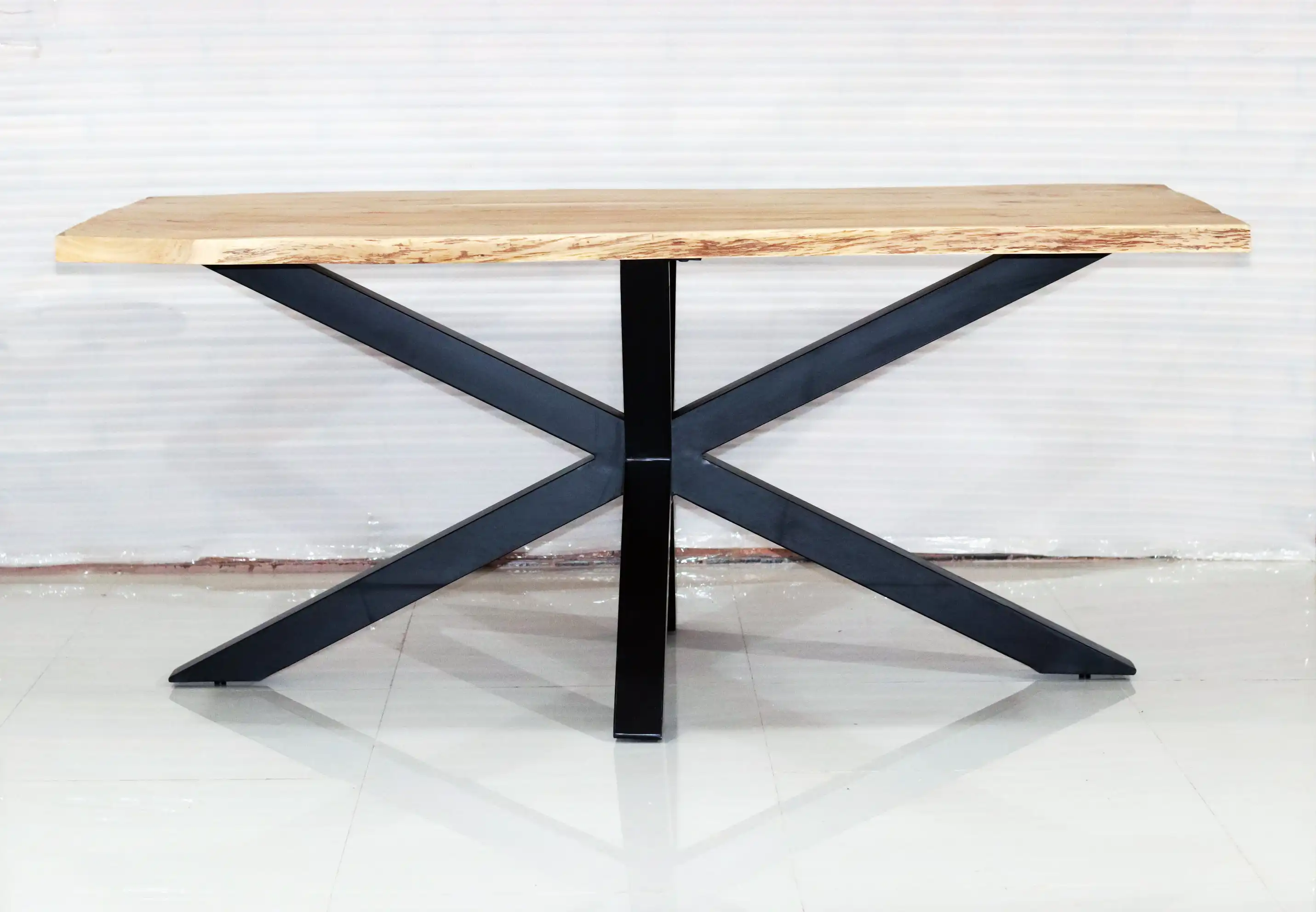 Wooden Live Edge Dining Table (Knock Down) - popular handicrafts